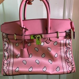 Bandana hot pink tote bag !